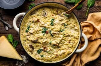 One Pot Italian Rooster Orzo